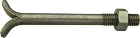 DIN 529 — болт анкерный фундаментный, шпилька с гайкой, с раздвоенным концом.