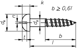 Шуруп саморез ГОСТ 1144-80 — размеры и характеристики.